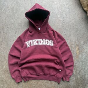 90s Russell Athletics Vikings Made In USA Hoodie Size medium